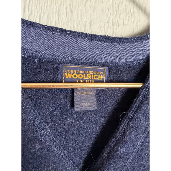 Vintage 90s Woolrich 100% Wool Winter Vest LG – Polar Bear, Snowshoes, Ski Scene - Picture 3 of 6